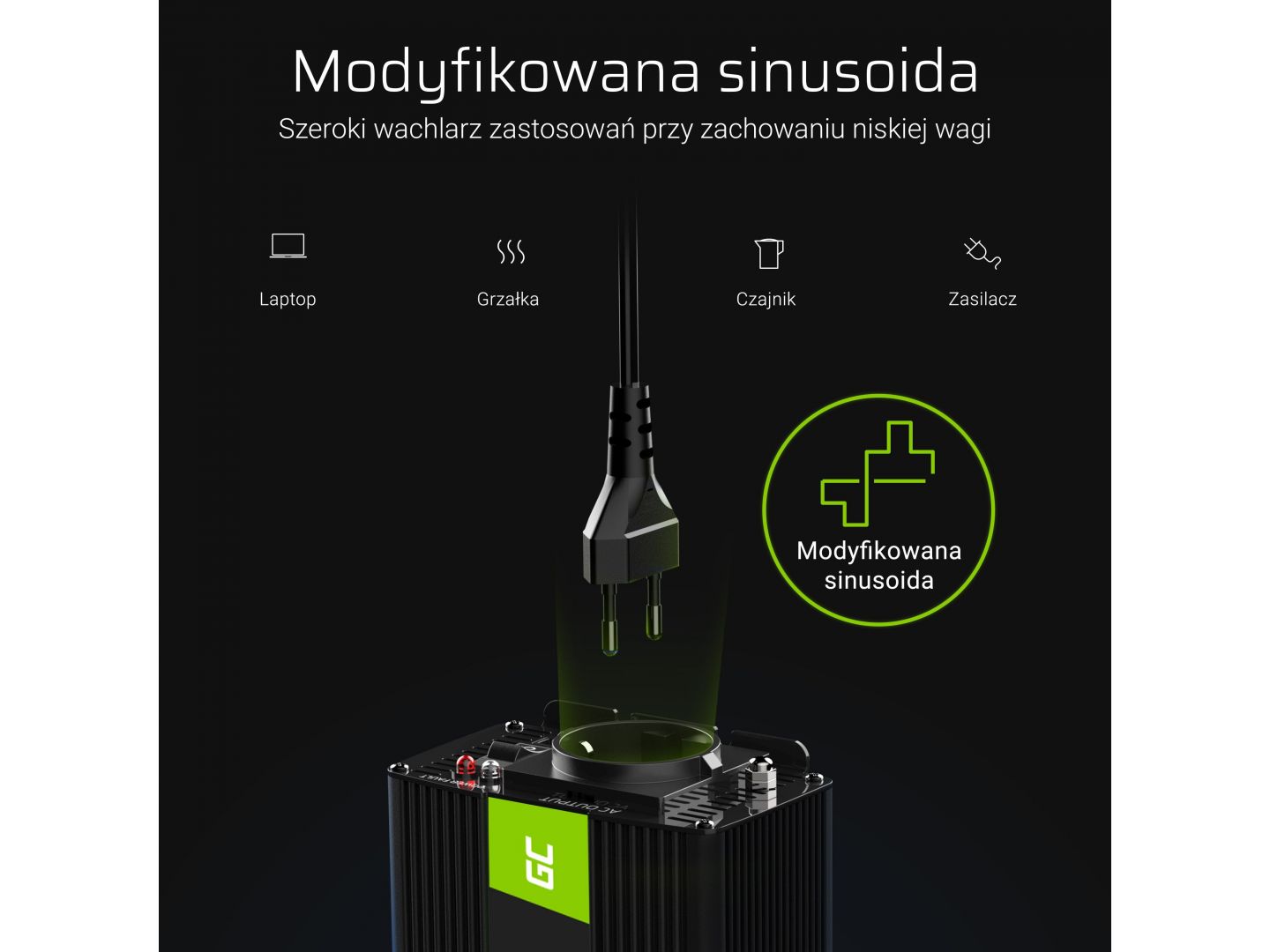 Green Cell Power Inverter V To V W W Modified Sine Wave