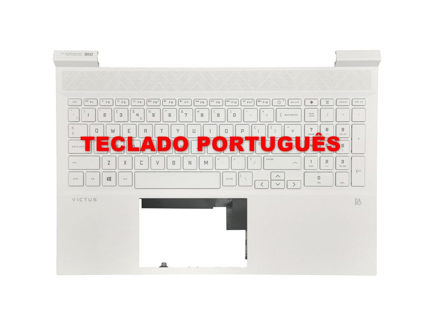 Hp Top Cover Teclado Portugu S Ceramic White Backlight