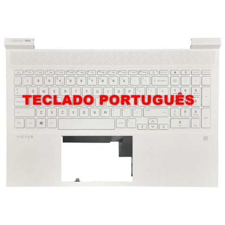 Hp Top Cover Teclado Portugu S Ceramic White Backlight Hp Victus