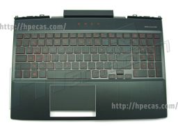 Teclado HP OMEN 15-DC séries Top Cover Dragon Red Backlight Português (L24369-131, L30194-131) N