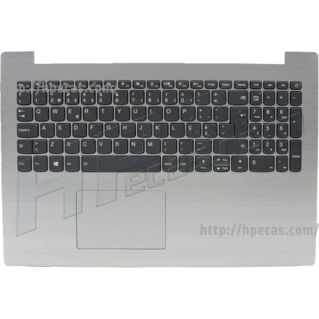 Teclado Português Lenovo UpCaASMW/KB L81FK PG BL POR KB W/TOUCH PAD+TP FFC+KB BRACKET+SPEAKER (5CB0R46964) N