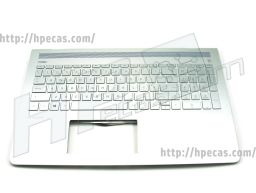 HP Top Cover c/Teclado em Pike Silver c/grelha em Opulent Blue c/Backlight Pavilion 15-CD, 15-CC (928440-131) N