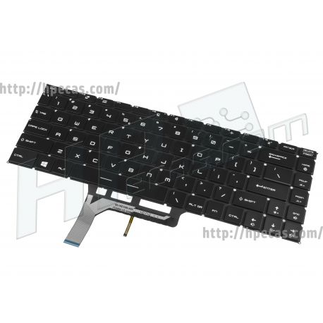 Green Cell Teclado Internacional para MSI GS65 Stealth Thin Backlit (KB259US)