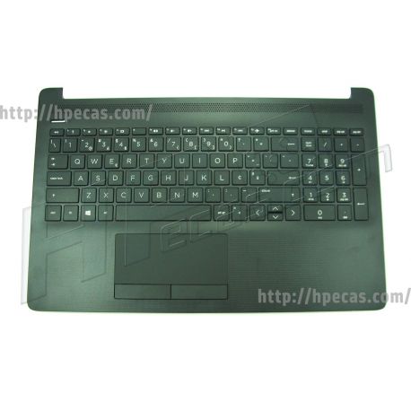 HP Top Cover Jet Black  c/TouchPad e Teclado s/Backlight PT HP 15-DA, 15-DB (L20387-131, L24638-131)