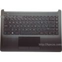 Top Cover com Teclado Português em Ash Silver, sem Backlit para HP 14-CF, 14-DF, 14-DK, 14-MA (L24818-131, L26980-131) N