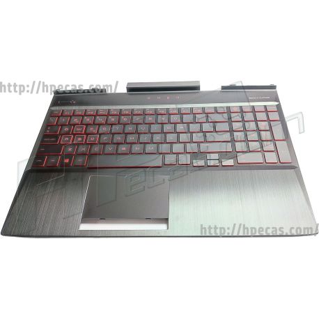 Teclado HP OMEN 15-DC séries Top Cover Dragon Red RGB Backlight Português (L32774-131, L55704-131) N