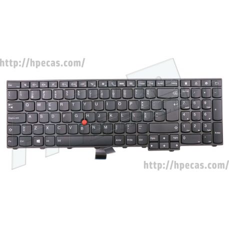 Teclado CS13KM-BL LENOVO L540, P50S, T540P, T550, T560, W540, W541, W550S, BackLight, Pointing Stick PT  (04Y2409, 04Y2487, 0C44974, 0C45052, KM BL-106P0, KMBL-POR, SG-61010-2PA) N