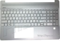 Teclado com Top Cover HP 15S-EQ, 15S-FQ Português FP Natural Silver s/Backlight (L63578-131, L68124-131, N21404-131) N