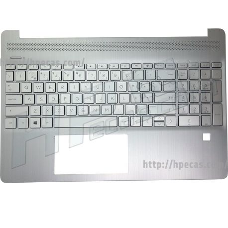 Teclado com Top Cover HP 15S-EQ, 15S-FQ Português FP Natural Silver s/Backlight (L63578-131, L68124-131, N21404-131) N