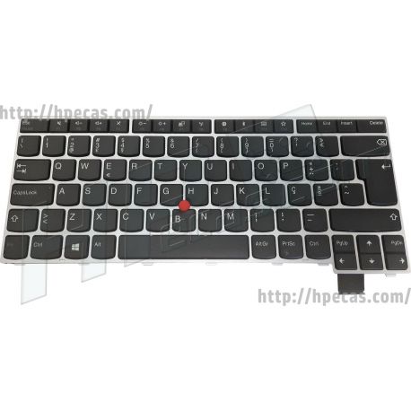 Lenovo Teclado Bell2 / THO2 Prateado Português (01EN786, 01EN827, 01ER809, 01ER850, AEPS9T00120, LIM14Q36P0-9205, SN20L85133, TH-85P0) N