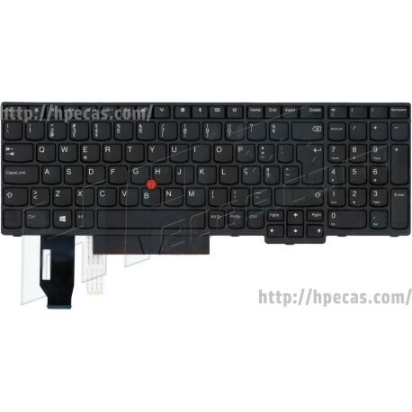 Lenovo ThinkPad E580, E590, Teclado Preto sem Backlight Português (01YP581, 01YP661, 01YP741) N