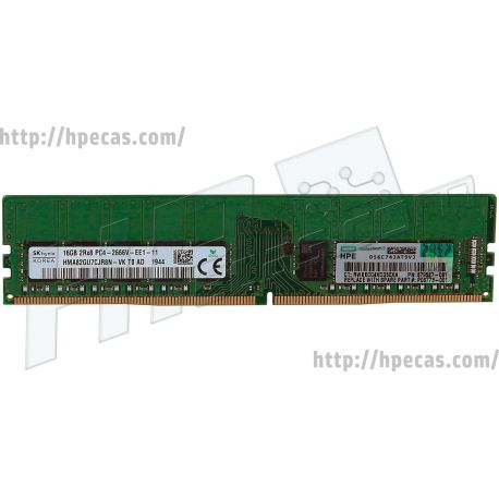 Memória HPE  16GB (1x16GB) 2R PC4-2666V-E ECC SDP CAS:19-19-19 1.20V UDIMM 288-pin STD (879507-B21, 879507-S21, 879508-B21, 879508-S21, 879527-091, P06773-001) N