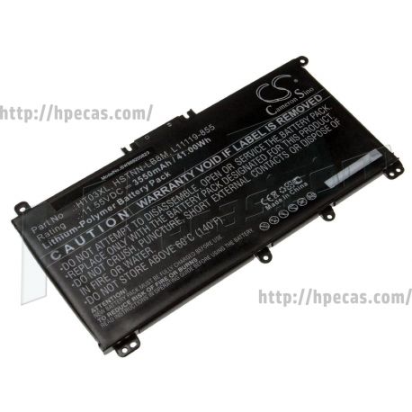 Bateria HP Compatível HT03XL, 3C 11.4V 38Wh 3400mAh, 240/250 G7/G8, 340 G5/G7, 470 G7 (HT03041XL, HT03045XL, HT03047XL, L11119-855, L11119-856, L11119-857, L56424-001, L56424-005, L56025-AC1, L11421-1C1, L11421-1C2, L11421-1C3, L11421-1C4, L11421-1C5) C