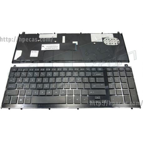 Teclado  Internacional HP Probook 4410s 4510s séries 15.6" (536537-081) COM moldura