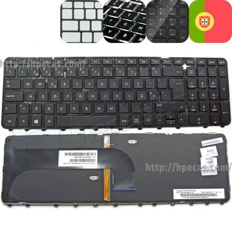 Teclado HP Envy m6 e Pavilion m6 Português **Preto** Com BackLight (686915-131, 698403-131, 699855-131)