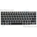 Teclado US Prata com Pointing-Stick para HP EliteBook 2560p, 2570p (691658-001, 696693-001, 700948-001, 701979-001) N