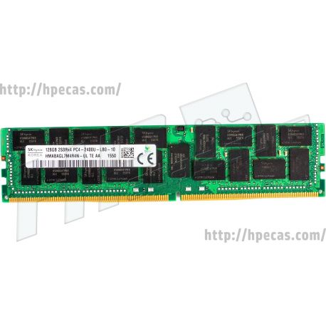 Memória OEM Compatível 128GB (1x128GB) 2S4R PC4-2400U-L 8-bit ECC 3DS CAS:20-18-18 1.20V 64-bit LRDIMM 288-pin STD (HMABAGL7A4R4N-UL, HMABAGL7M4R4N-UL, M386AAK40B40-CUC) R