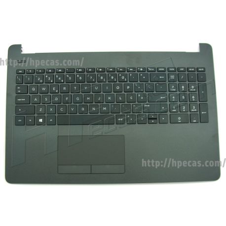 HP Top Cover Dark Ash Silver inclui TouchPad e Teclado PT HP 250 G6 255 G6 (929906-131, PK132042A16, SG-87520-XPA, SN71612-PORT) N