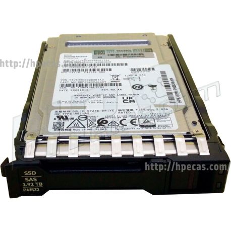 HPE 1.92TB TLC 12Gb/s SP Value SAS 2.5" SFF HP 512n RI MV DS Gen10-Gen11 BC SSD (P40507-B21, P41532-001) N