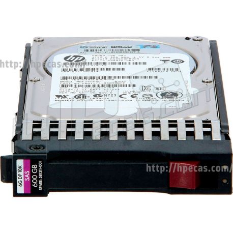 HPE 600B 10K 6Gb/s DP SAS 2.5" SFF HP 512n ENT G5-G7 ST HDD (581286-B21, 581286-S21, 581311-001, 655477-B21, 655573-001, 657620-B21, 657738-001, 714350-B21, 714425-001) N