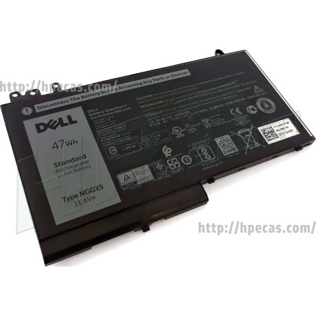 Bateria DELL NGGX5 Original de 3 células 11.4V 47Wh 4090mAh (0C178, 451-BBUM, 954DF, JY8D6, RDRH9, W9FNJ) N