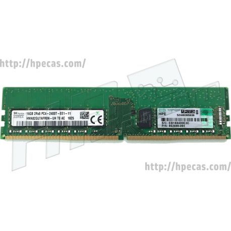 HPE 16GB (1x16GB) 2Rx8 PC4-19200T-E DDR4-2400 ECC SDP CAS:17-17-17 1.20V UDIMM STD (862690-091, 862976-B21, 869538-001) N