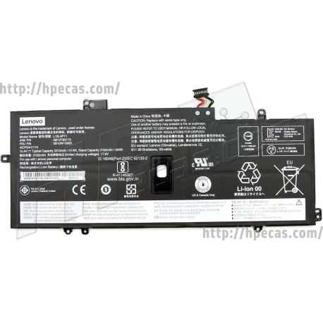 Bateria LENOVO Original de 4 células 16.4V 51Wh 3312mAh (02DL004, 02DL005, 02DL006, 5B10W13930, 5B10W13931, 5B10W13932, 5B10W51833, 5B10W51834, 5B10W51835, L18L4P71, L18M4P72, SB10K97642, SB10K97643, SB10T83173, SB10T83174) N