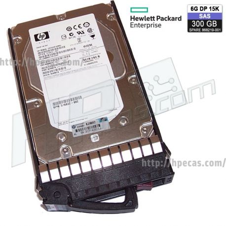 HPE 300GB 6GB/s 15K DP SAS 3.5" LFF HS ENT G5-G7 HDD (516814-B21 / 517350-001 / 868219-001) R