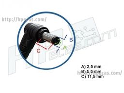 Carregador Compatível 19V 3.42A 65W 5.5x2.5mm (AC054) C