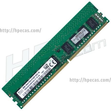 HPE Memória 8GB 1RX8 PC4-17000 DDR4-2133P-E UNBUFFERED CL15 ECC 1.20V STD (819880-B21, 823170-001, 803660-091) N