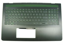 HP Top Cover Preto com Teclado Retro-iluminado Verde e TouchPad integrado (926893-131)