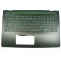 HP Top Cover Preto com Teclado Retro-iluminado Verde e TouchPad integrado (926893-131)
