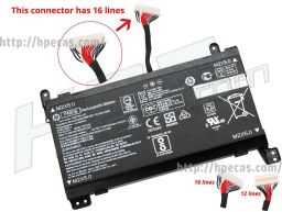 Bateria HP Original FM08086, 16-Pins, 8C 14.4V 86Wh 6000mAh, HP OMEN 17-AN (922753-421, 922977-855, HSTNN-LB7B) N