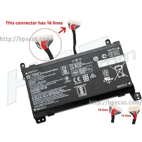 Bateria HP Original FM08086, 16-Pins, 8C 14.4V 86Wh 6000mAh, HP OMEN 17-AN (922753-421, 922977-855, HSTNN-LB7B) N