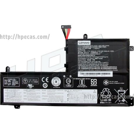 Bateria Lenovo Original Legion Y530-15, Y540-15, Y545, Y7000, Y7000P 3 células 11.52V 57Wh 4955mAh (5B10Q88555, 5B10Q88559, 5B10T31045, 5B10W67279, 5B10W67380, 5B10W69457, L17C3PG2, L17M3PG2) N