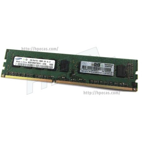 Memória HP 2GB, PC3-10600, DDR3-1333, ECC, dual-rank x8, 1.50V (501540-001) (R)