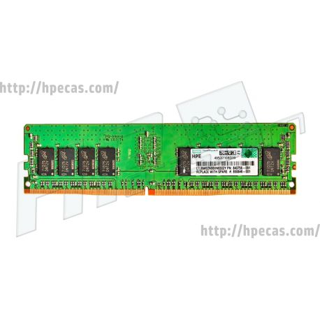 Memória Certificada HPE 16GB (1x 16GB) 2R PC4-2666V REG-ECC SDP CAS:19 1.20V RDIMM 288-pin SmartMemory (868846-001, 835955-B21, 840756-091) N