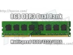 Memória 8GB Compatível DDR3 Desktop MultiSpeed 1066/1333/1600 Mhz DUAL RANK (N)