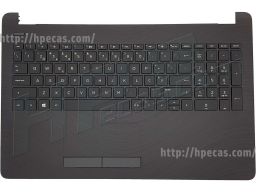 HP 15-BS, 15-BW, 15-RA, 15-RB Top Cover com Teclado Português sem Backlight em Pike Silver (920761-131, 925010-131, 9Z.NE1SC.C06, AP204000610, HPM16M63P0-6982, NSK-XDCSC, PK132041E16, PK132043E16) N