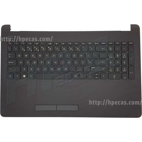 HP 15-BS, 15-BW, 15-RA, 15-RB Top Cover com Teclado Português sem Backlight em Pike Silver (920761-131, 925010-131, 9Z.NE1SC.C06, AP204000610, HPM16M63P0-6982, NSK-XDCSC, PK132041E16, PK132043E16) N