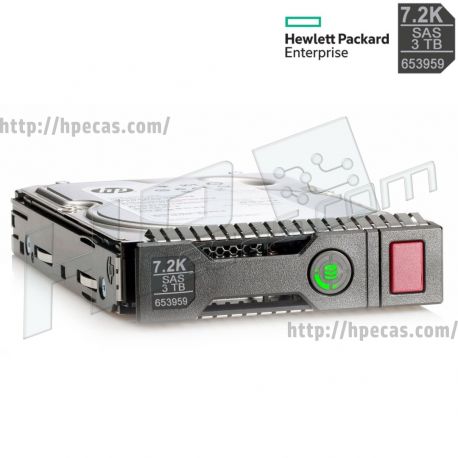 HPE 3TB 7.2K 6Gb/s DP SAS 3.5" LFF HP 512n MDL Gen8-Gen10 SC Not for MSA HDD (652766-B21, 653959-001) N