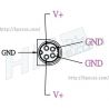 Transformador POS PARTNER 12V 15A 180W, 4-Pin DIN (AC169, EA12101A-120, 2706591002088) N