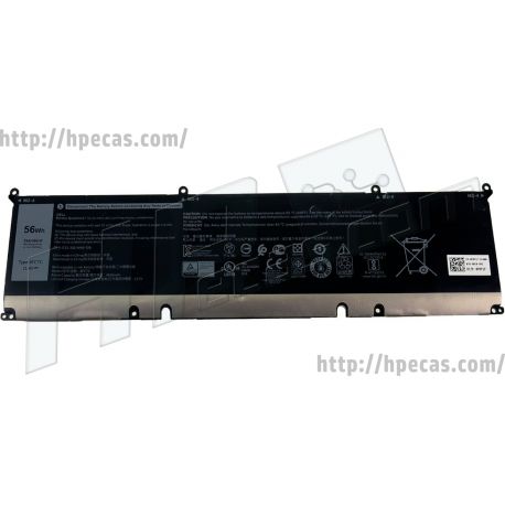 Bateria DELL Original 8FCTC, ALIENWARE M15 R3/R4/R6/R5, M17 R3/R4, Inspiron 7510, 7610, Precision 5550, 5560, 5570, Vostro 15 7510, 7620, XPS 9500 3 células 11.4V 56Wh 4650mAh (DVG8M, N67M4, P8P1P) N