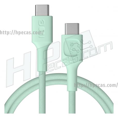 USB-C cable 1.2m 100W Greencell PowerStream Fast Charging PD Mint Green (KABGC100PS120MG) N