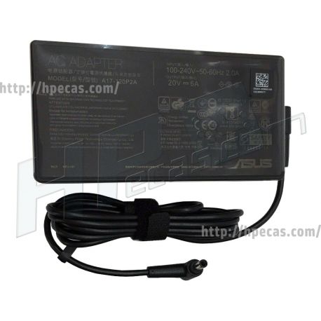 Carregador ASUS Original 120W 20V 6.0A 4.5x2.9mm Pin Edge (AC108-2, 0A001-00860000, 0A001-00860100, 0A001-00860200, 0A001-00860300, A17-120P2A, ADP-120VH BB) N