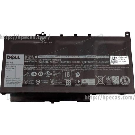 Bateria Dell Original Latitude E7270, E7470 3 células 11.4V 42Wh 3500mAh (21X15, 7CJRC, KNM09, V6VMN) N