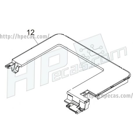 Kyocera Ecosys P3145dn, P3150dn, P3155dn, Cover Top (302TT04080) N