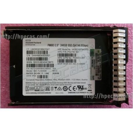 HPE 240GB SATA 6G Read Intensive Sff (2.5") Sc (P04556-B21, P05319-001) R