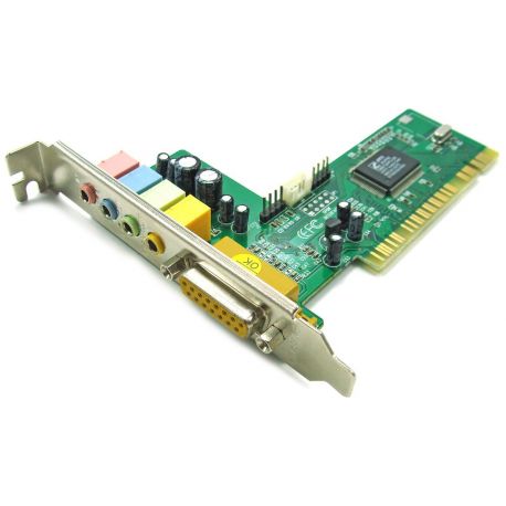 Placa de Som 4.0 C-Media HSP56 PCI Sound Card (CMI8738/PCI-SX) R