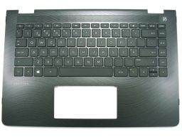 HP PAVILION 14-BAxxxxx TOP COVER with Keyboard PT Ash Silver w/o/Touchpad (918693-131, 924117-131, 9Z.NE0SW.006, NSK-XC0SW-06) N